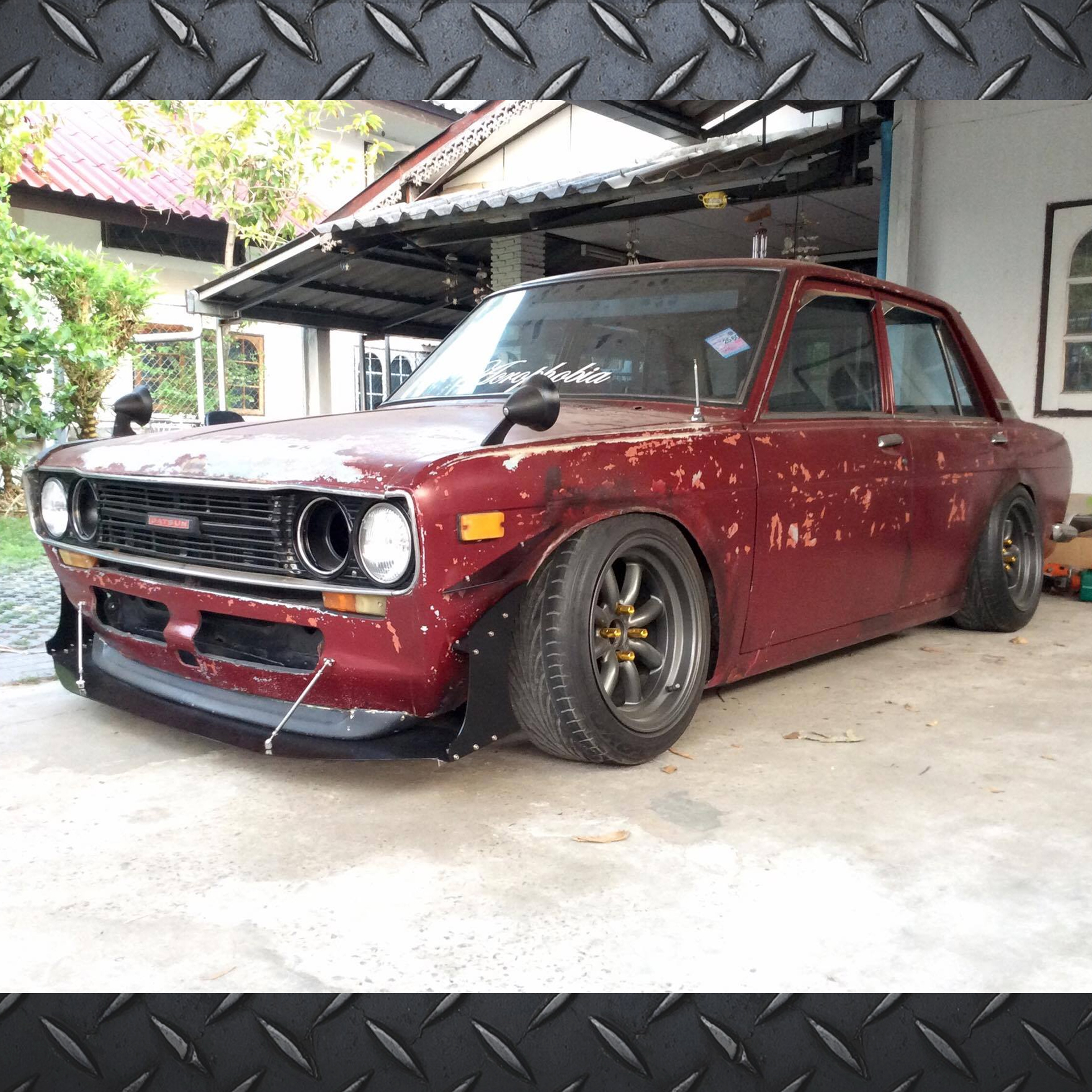 (A033) ชุดขายึดพยุงสปอยเลอร์ ลิ้นหน้า Wingหลัง