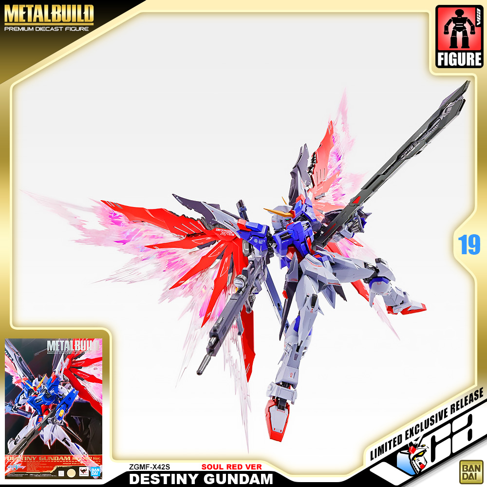 BANDAI - L BUILD ディスティニーガンダムSOUL RED Ver. BANDAI METAL BUILD DESTINY Gundam SOUL RED Ver. Action
