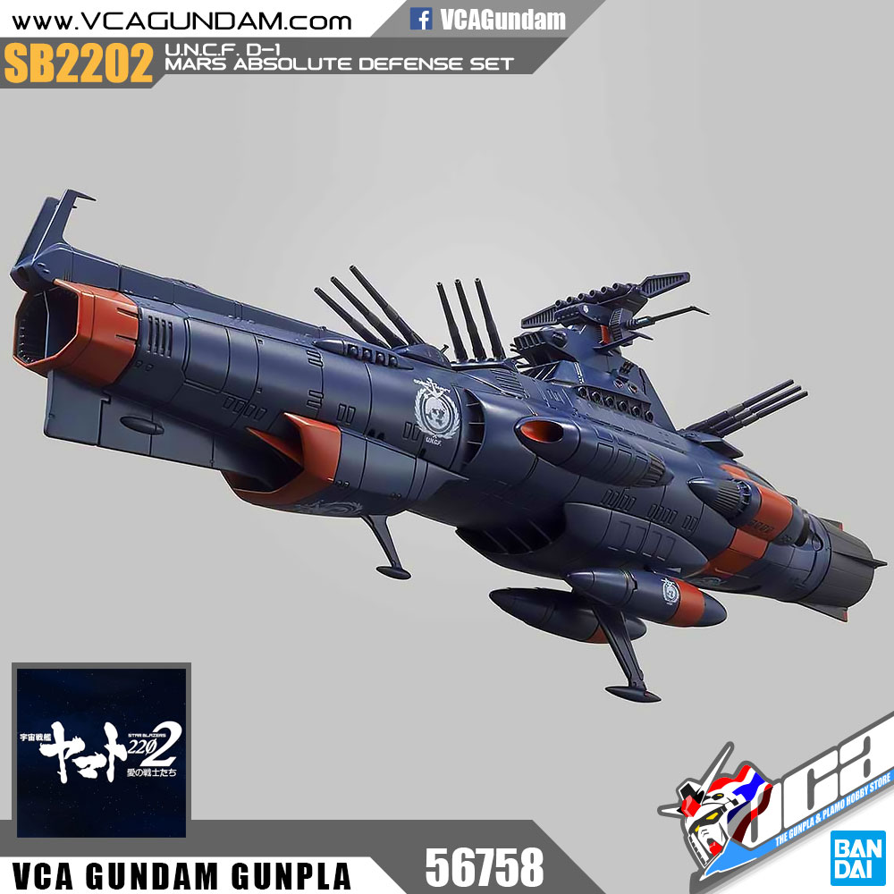 1/1000 U.N.C.F. D-1 MARS ABSOLUTE DEFENSE LINE SET