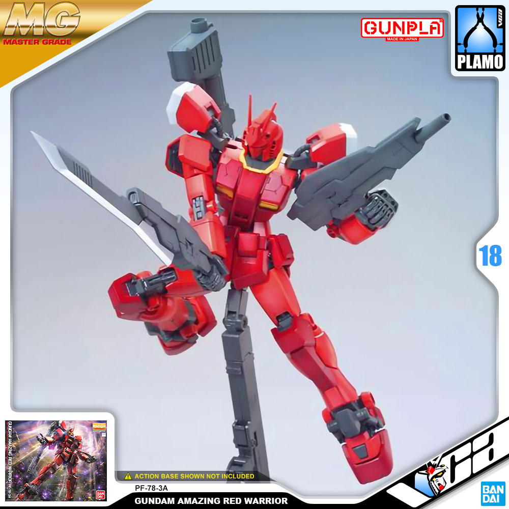 Bandai Gunpla MG PF-78-3A GUNDAM AMAZING RED WARRIOR