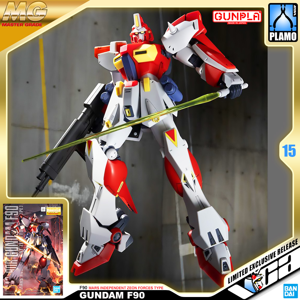 ⭐️ PREMIUM BANDAI PB GUNPLA MASTER GRADE MG 1/100 F90 MARS INDEPENDENT ZEON FORCES TYPE ประกอบ หุ่นยนต์ โมเดล กันดั้ม กันพลา ของเล่น VCA GUNDAM