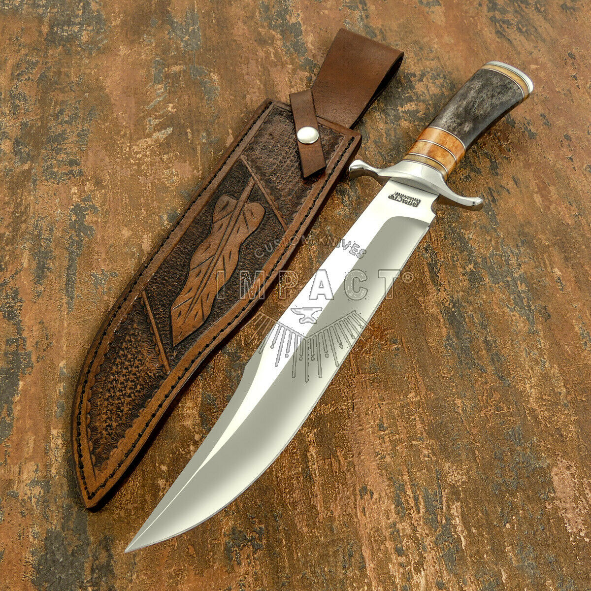 มีดใบตายเหล็ก D2 USA