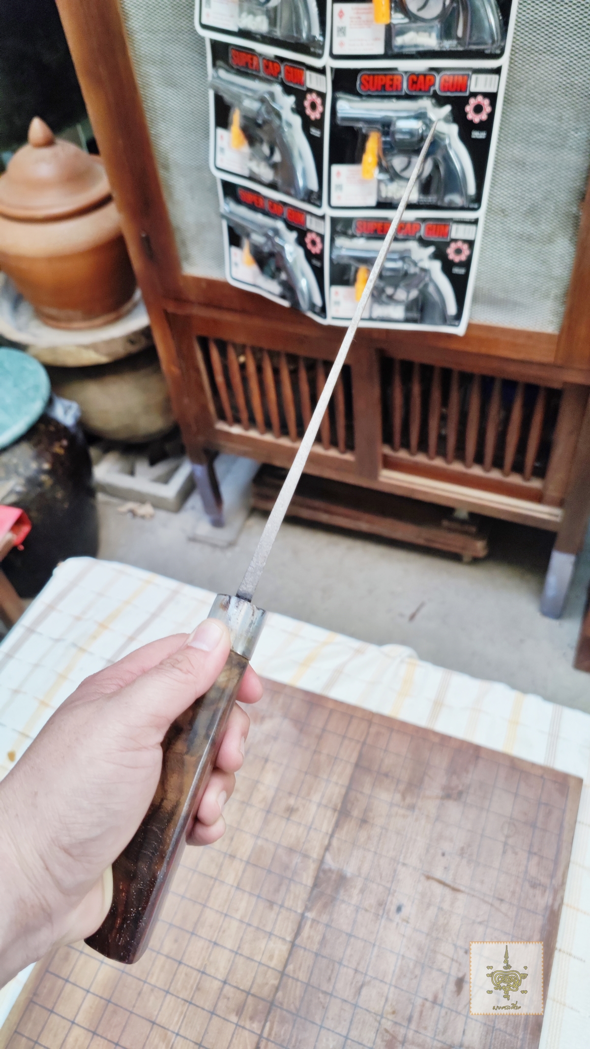 มีดเหน็บเก่า มีตอกตรา