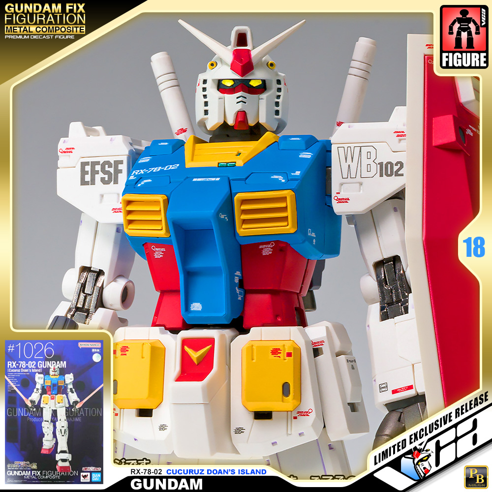 Bandai® Premium Gundam Fix Figuration Metal Composite GFFMC RX-78-02 GUNDAM CUCURUZ DOAN'S ISLAND