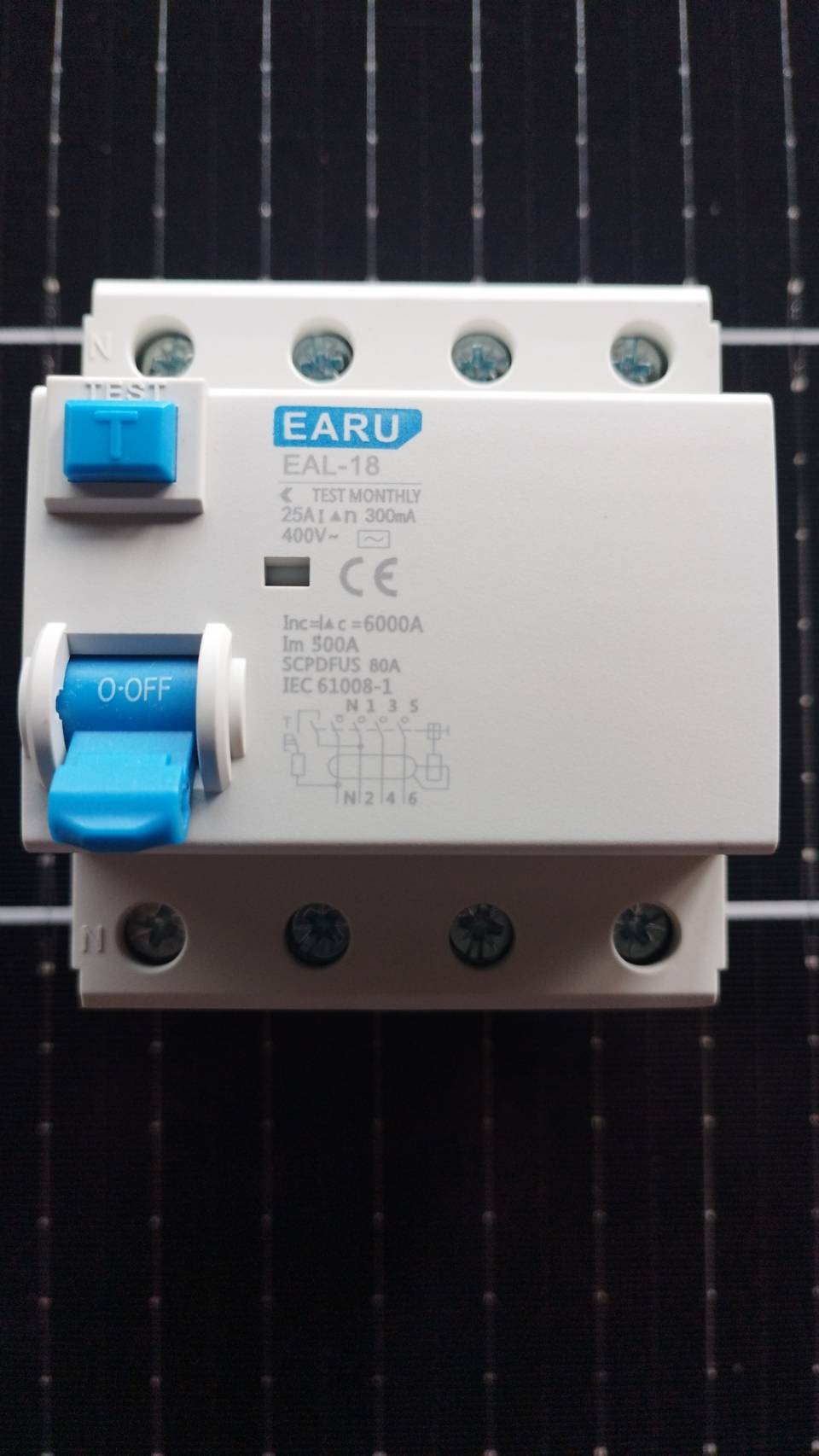 เบรกเกอร์กันดูด RCCB / EAL-18 AC 25A 4P 300mA