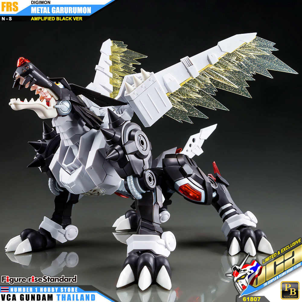 BANDAI FIGURE-RISE STANDARD METAL GARURUMON AMPLIFIED BLACK VER FIGURE RISE ดิจิมอน แอดเวนเจอร์ โมเดล VCA GUNDAM