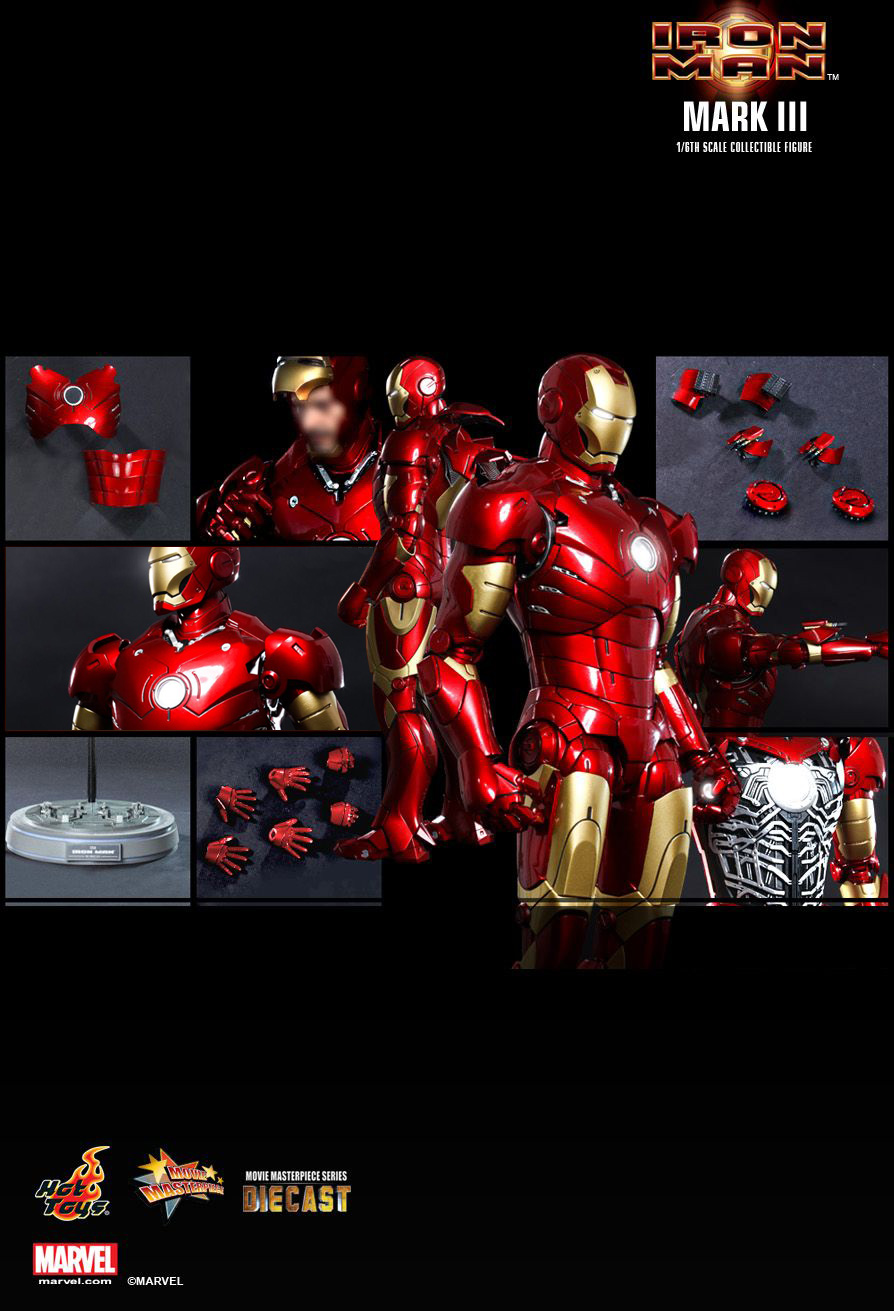 HOT TOYS 1/6 IRON MAN MARK III (DIECAST) ไอรอนแมน Mark 3