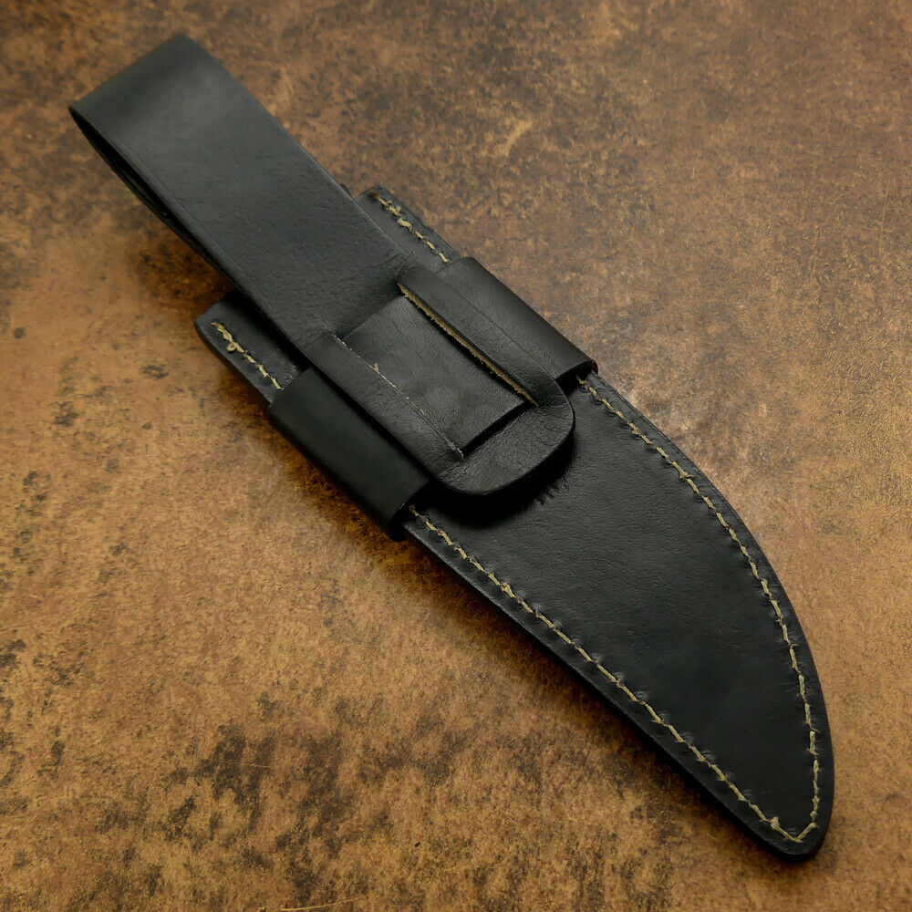 IMPACT CUTLERY RARE CUSTOM D2 BOWIE KNIFE BULL HORN HANDLE