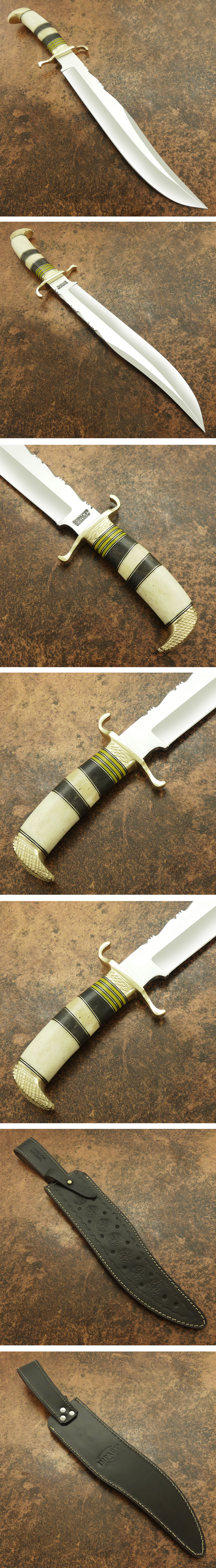 มีดเหล็กD2 UK HAND MADE BY IMPACT CUSTOM D2 BOWIE KNIFE