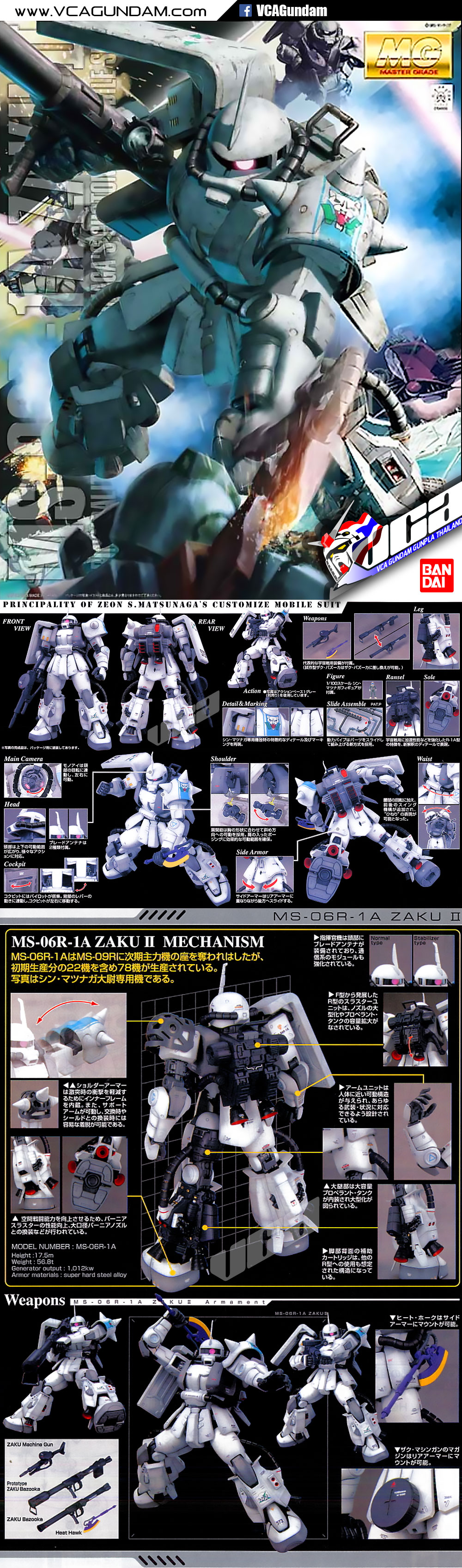 MG MS-06R-1A ZAKU 2 VER 2.0 ซาคุ 2