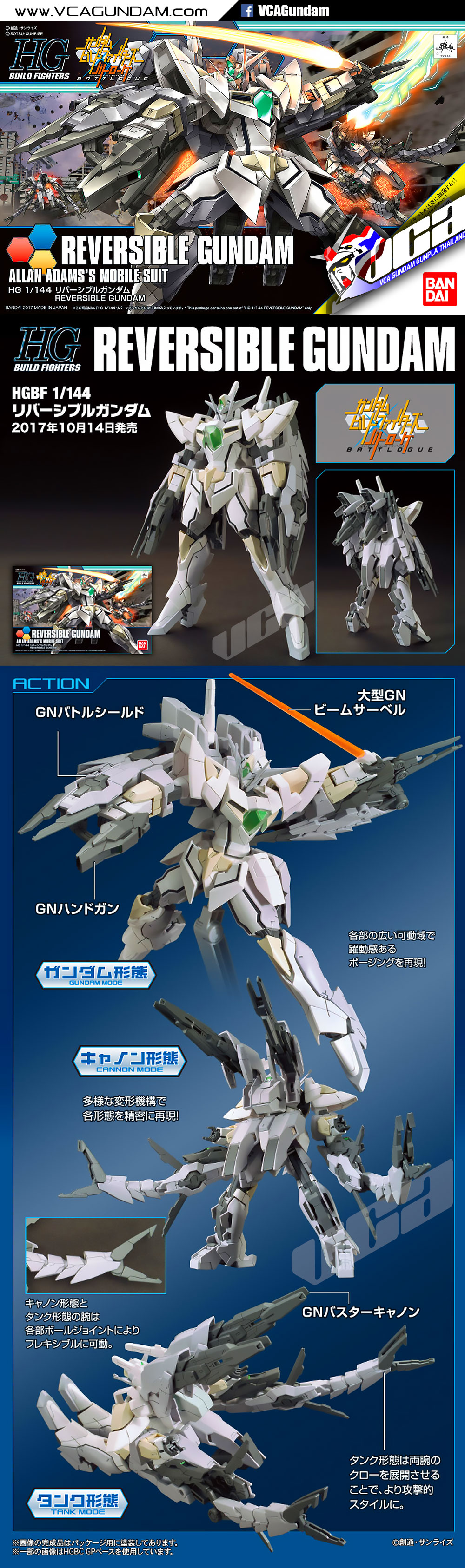 HG REVERSIBLE GUNDAM รีเวอร์สิเบิล กันดั้ม
