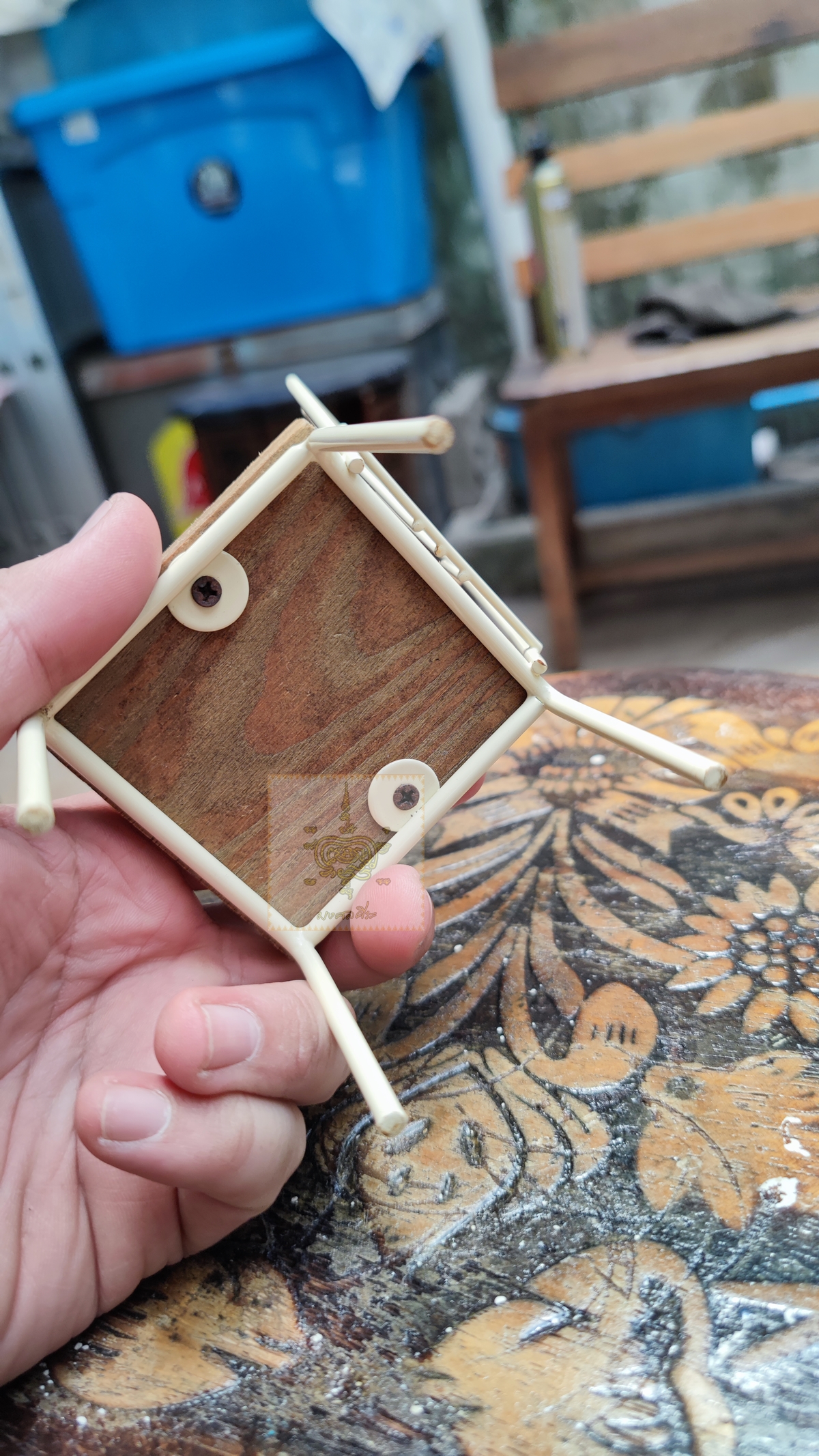 เก้าอี้ตุ๊กตา งานเหล็กแท้ไม้แท้