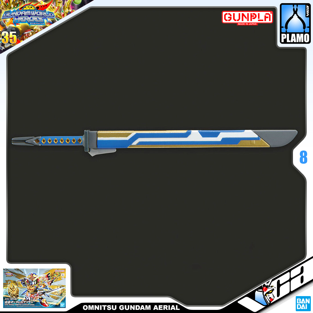 Bandai Gunpla SD World Heroes Onmitsu Gundam Aerial Plastic Model Action Toy Kit VCA Thailand