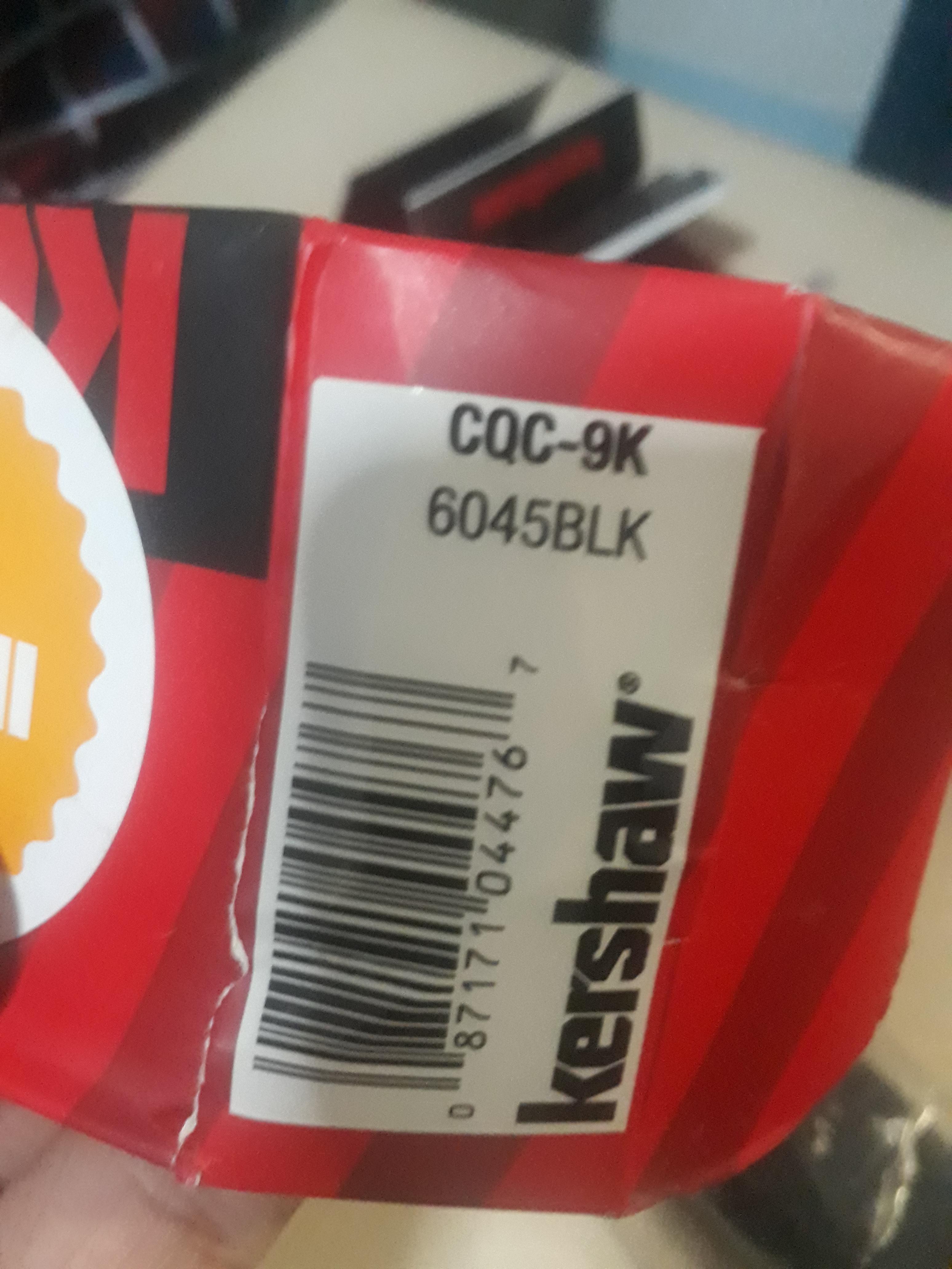 มีดพับKERSHAW EMERSON Tactical Black G10 CQC-9K Straight Folding Pocket Knife! 6045BLK