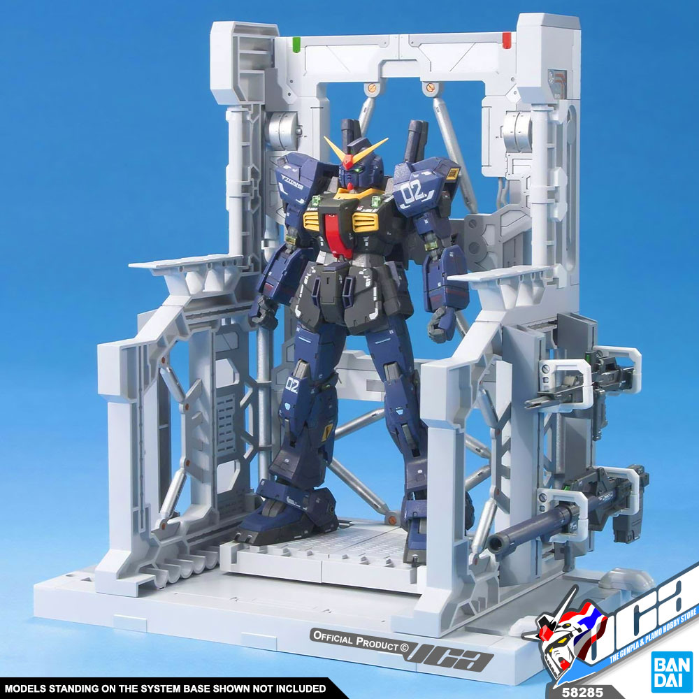 BANDAI GUNPLA BUILDERS PARTS SYSTEM BASE 001 WHITE ฐาน ขาตั้ง โมเดล กันดั้ม กันพลา พลาโม VCA GUNDAM