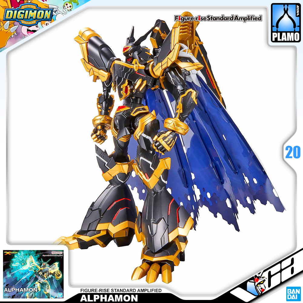 ⭐️ BANDAI FIGURE-RISE STANDARD AMPLIFIED ALPHAMON FIGURE RISE ดิจิมอน แอดเวนเจอร์ ประกอบ โมเดล ของเล่น VCA GUNDAM
