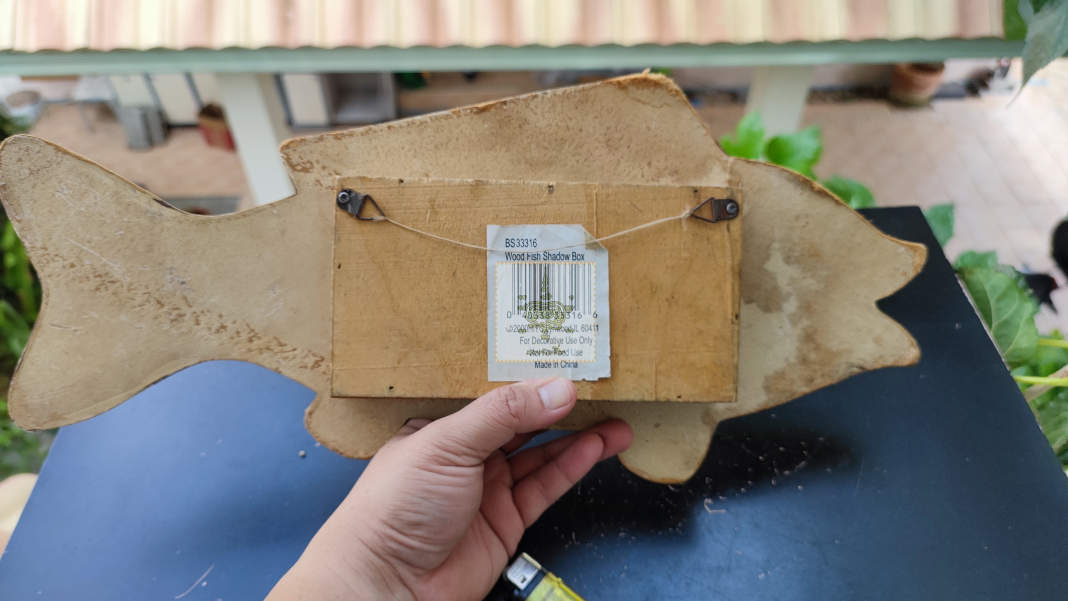 ปลาไม้ แขวนผนัง