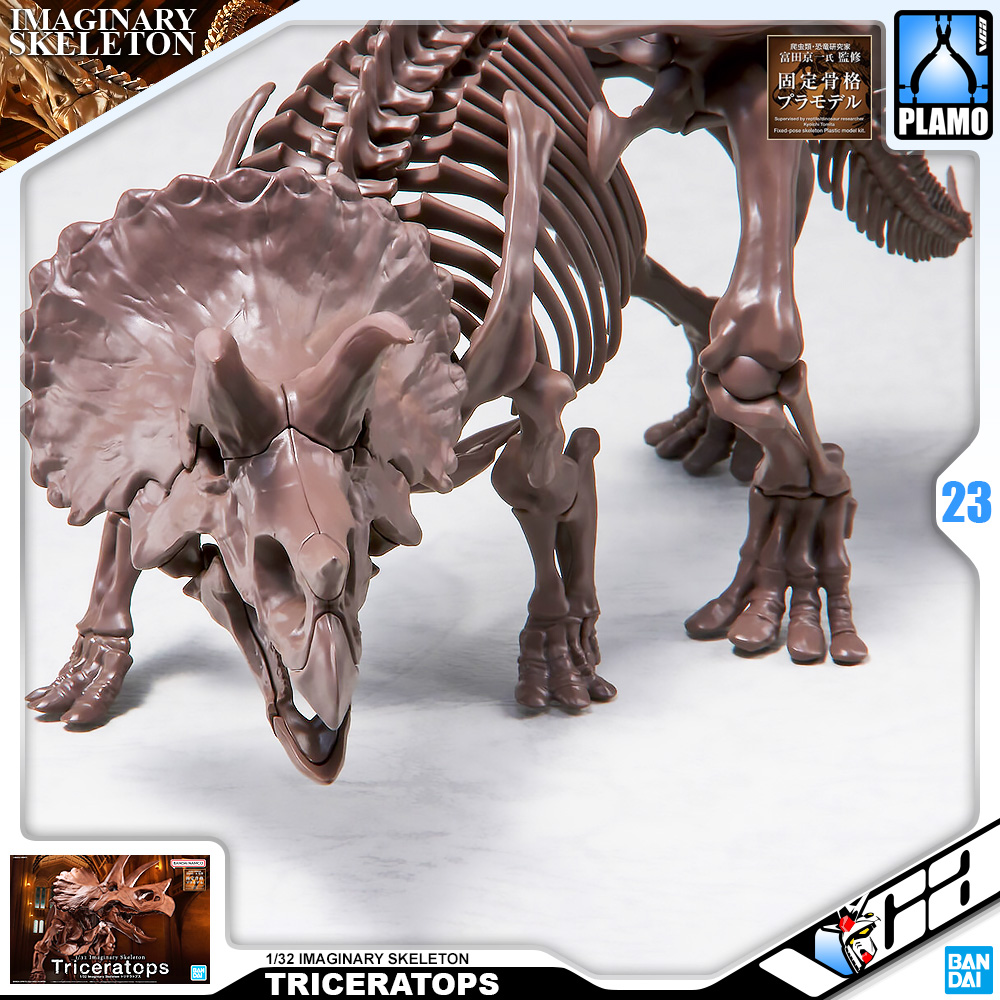 ⭐️ BANDAI IMAGINARY SKELETON 1/32 TRICERATOPS ประกอบ โมเดล ของเล่น VCA GUNDAM