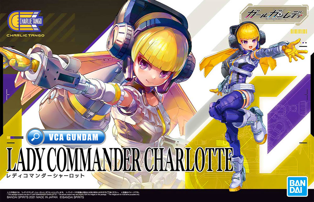 BANDAI GIRL GUNN LADY COMMANDER CHARLOTTE โมเดล VCA GUNDAM