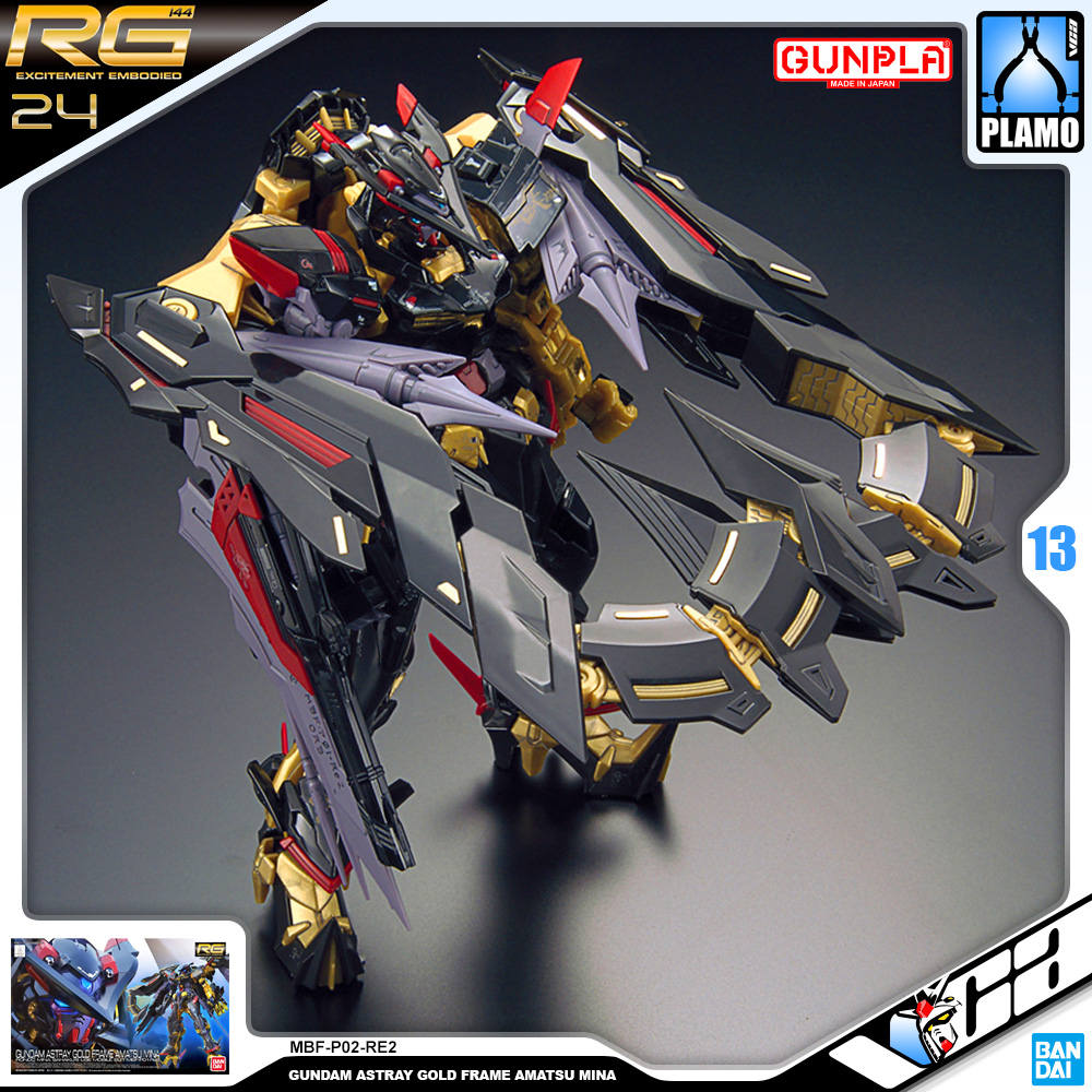 Bandai RG MBF-P02-RE2 GUNDAM ASTRAY GOLD FRAME AMATSU MINA