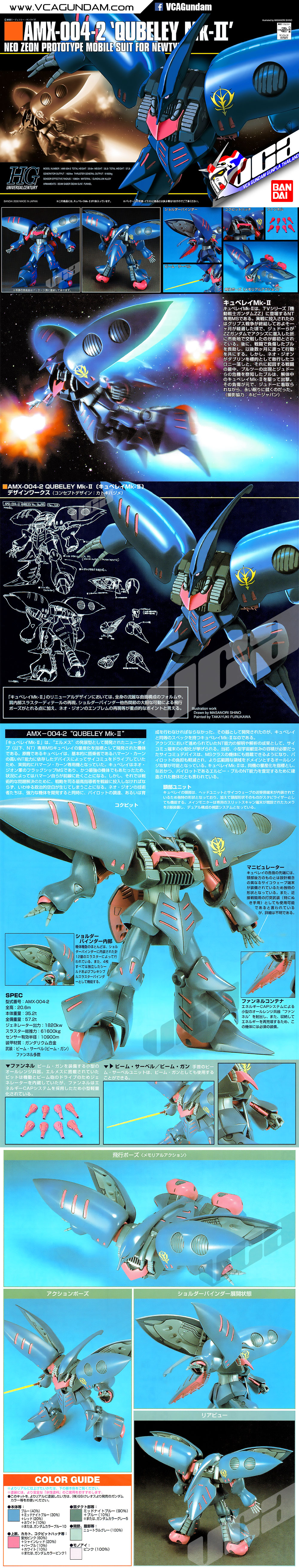 HG AMX-004-2 QUBELEY MK-II คิวบีลีย์ MK 2