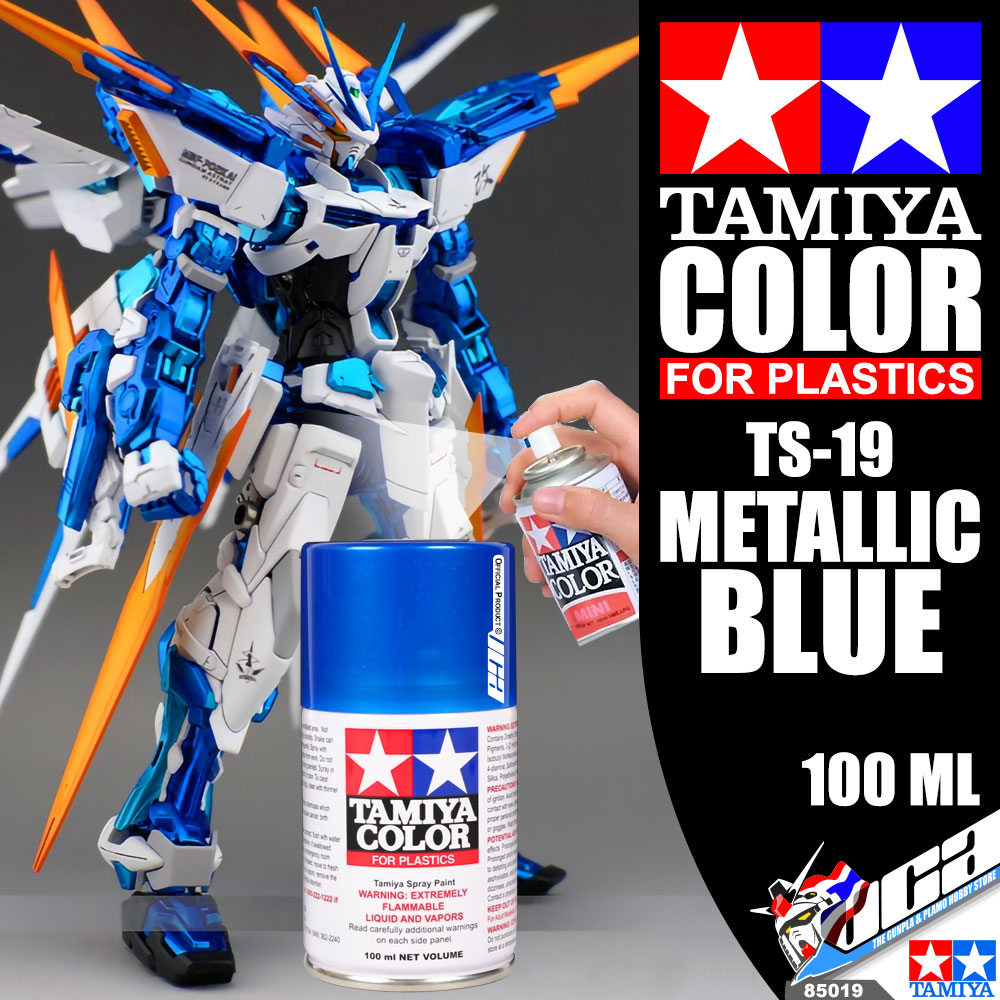 TAMIYA 85019 TS-19 METALLIC BLUE COLOR SPRAY PAINT CAN 100ML