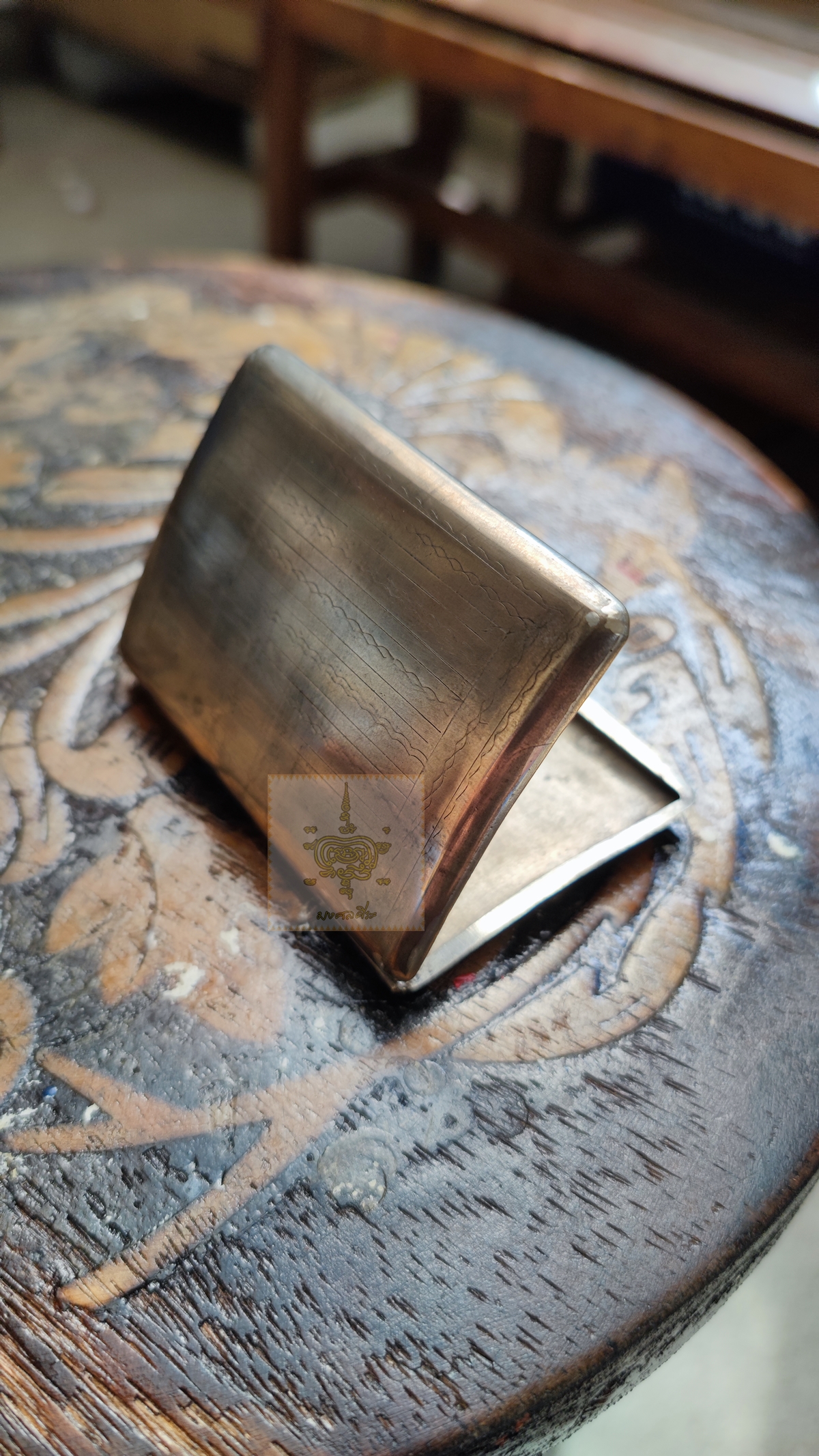 ตลับเงินเก่า (ตำหนิตัวล๊อคเสีย)