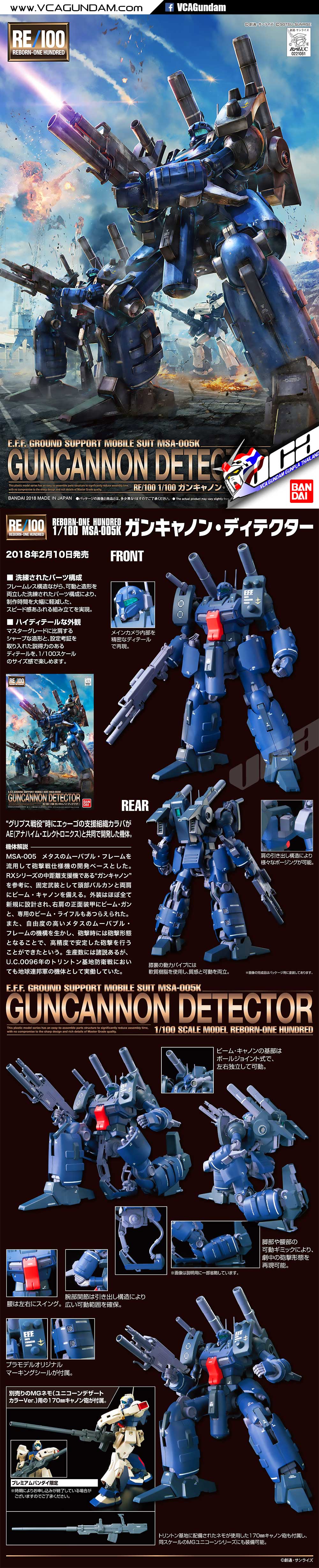 RE100 GUNCANNON DETECTOR กันแคนนอน ดีแทคเตอร์