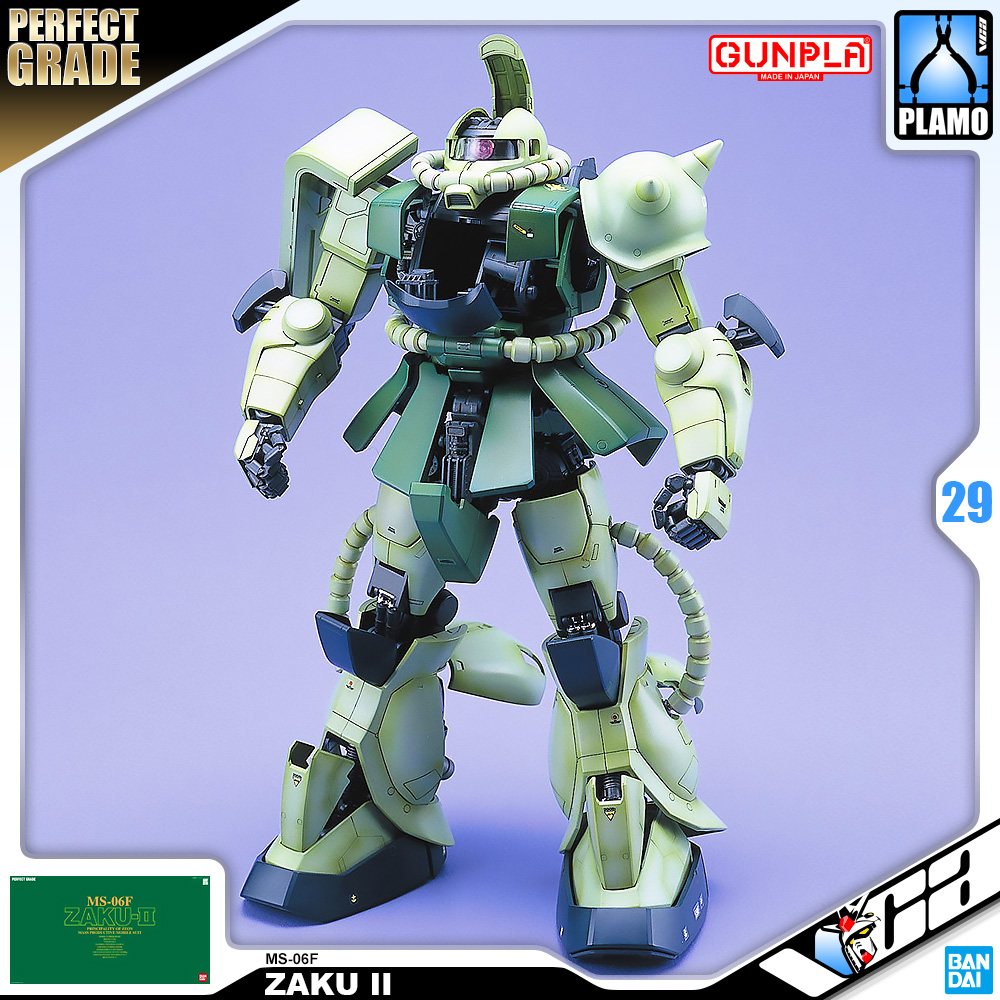 ⭐️ BANDAI GUNPLA PERFECT GRADE PG 1/60 MS-06F ZAKU II ประกอบ หุ่นยนต์ โมเดล กันดั้ม กันพลา ของเล่น VCA GUNDAM