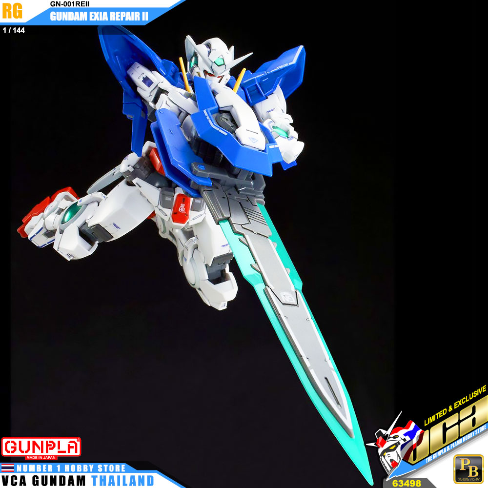 PREMIUM BANDAI GUNPLA REAL GRADE RG 1/144 GUNDAM EXIA REPAIR II 2 โมเดล กันดั้ม กันพลา VCA GUNDAM