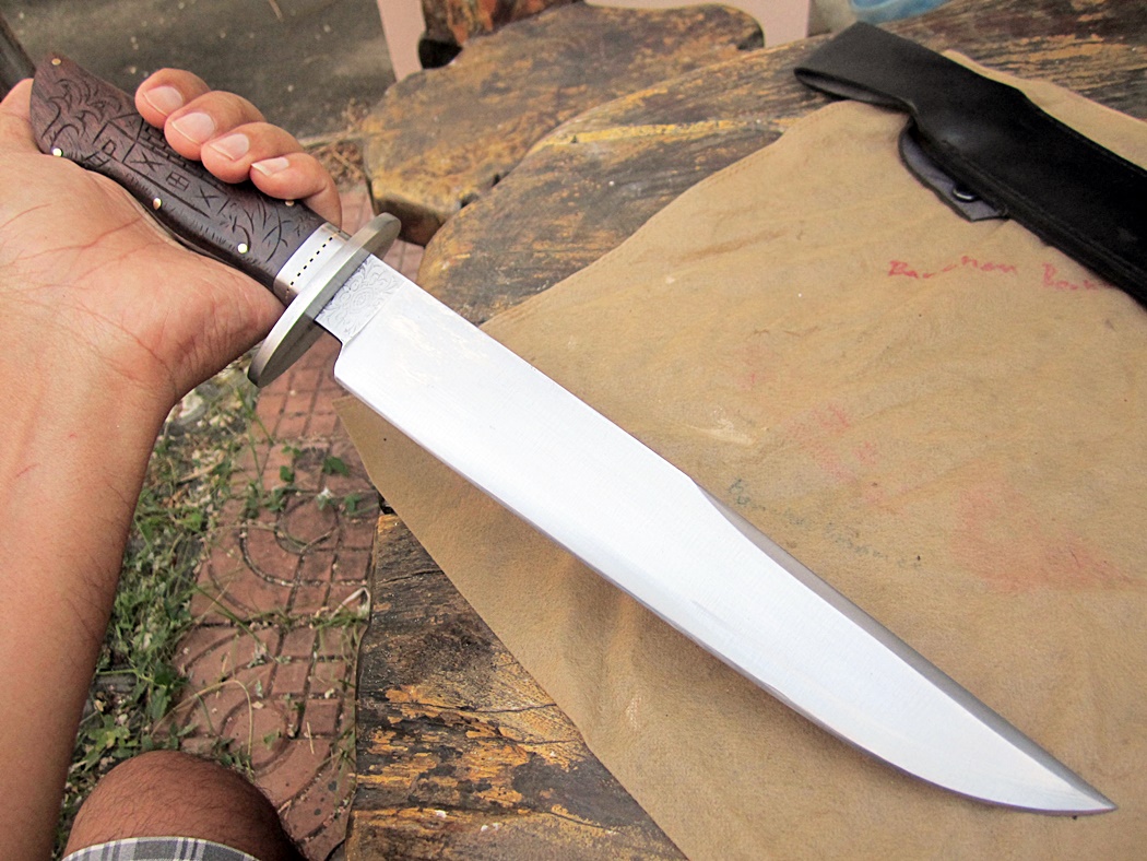 D2 Custom Handmade Bowie Knife Hunting Survival Tactical Camping 17''