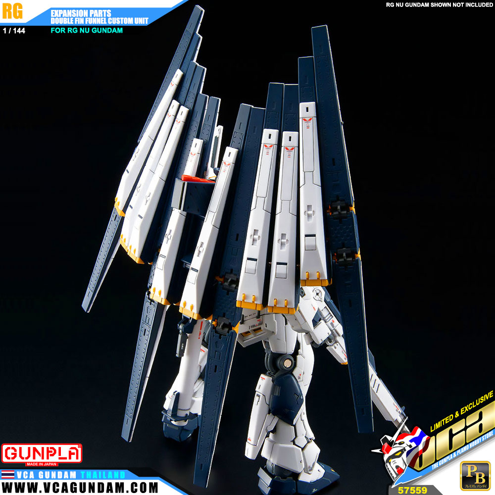 RG EXPANSION PARTS FOR RG NU GUNDAM DOUBLE FIN FUNNEL CUSTOM UNIT