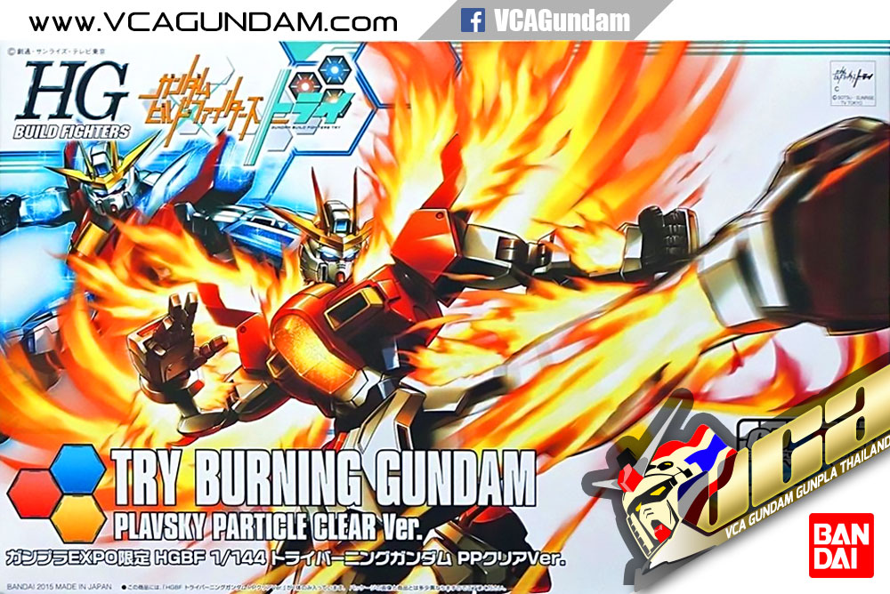 EXPO LIMITED HG TRY BURNING GUNDAM PLAVSKY CLEAR