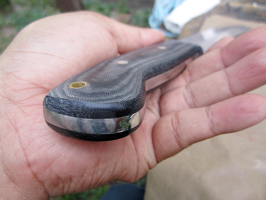 มีดเหล็กd2 IPAK CFK Custom Handmade D2 LARGE Bushcraft BUG-OUT-BAG Survival Machete Knife