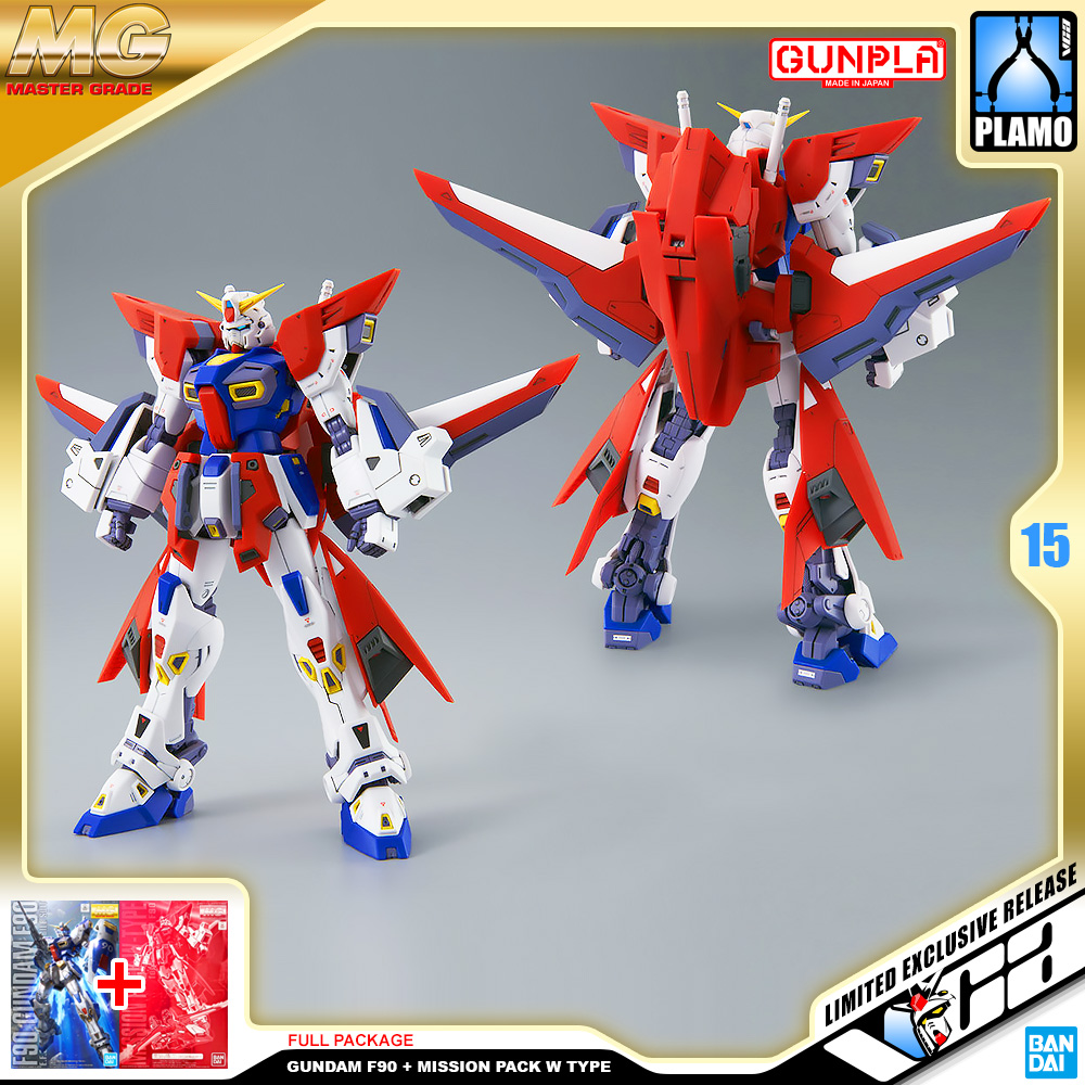⭐️ PREMIUM BANDAI PB GUNPLA MASTER GRADE MG 1/100 GUNDAM F90 MISSION PACK W TYPE ประกอบ หุ่นยนต์ โมเดล กันดั้ม กันพลา ของเล่น VCA GUNDAM