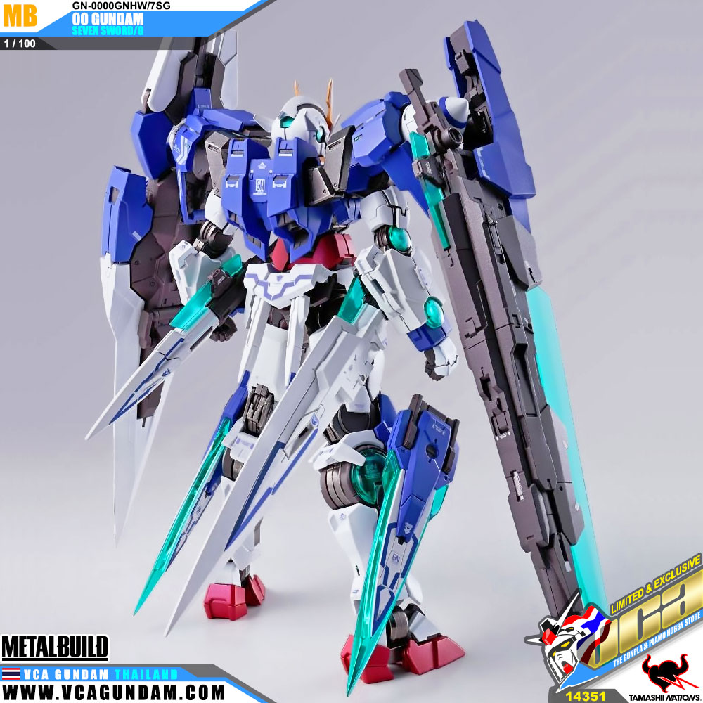 Metal Build GN-0000GNHW/7SG 00 GUNDAM SEVEN SWORD/G ดับเบิ้ลโอ กันดั้ม เซเว่น สว๊อด