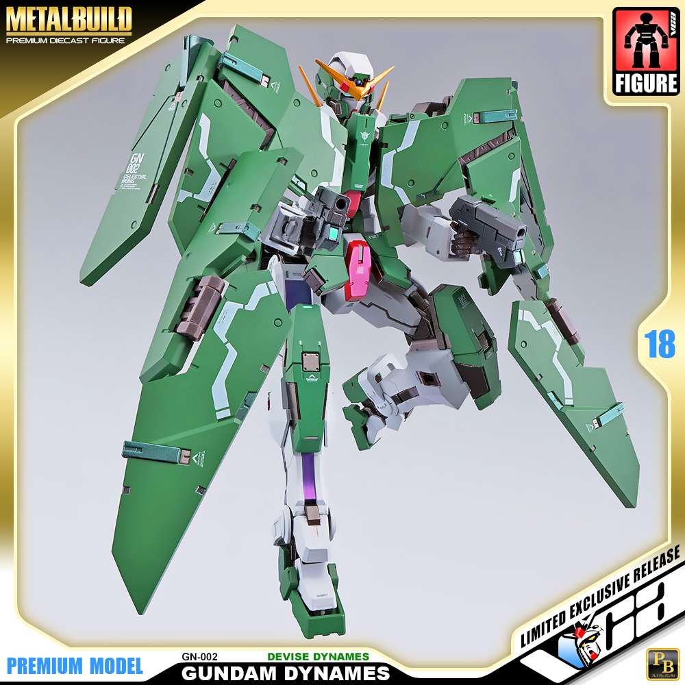 Premium Bandai® Premium Diecast Action Collectibles METAL BUILD GUNDAM DYNAMES & DEVISE DYNAMES