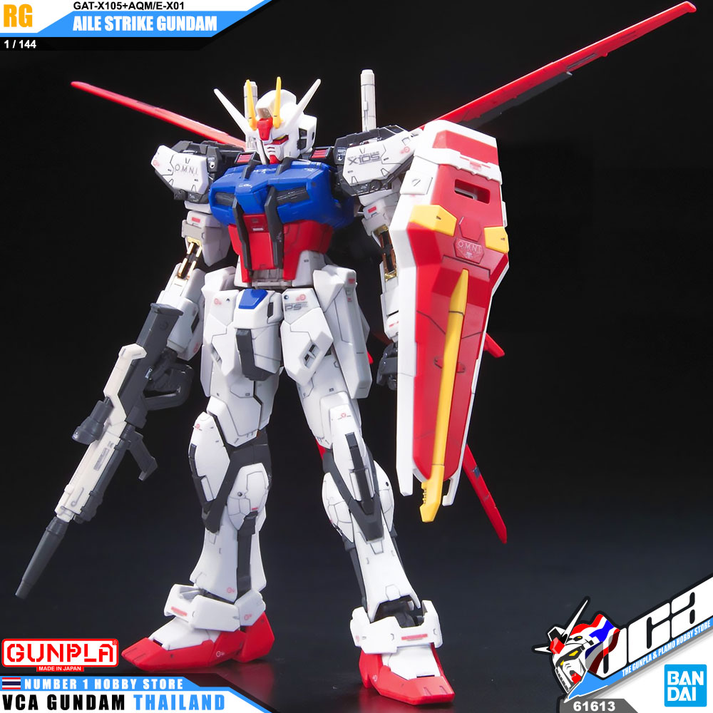 BANDAI GUNPLA REAL GRADE RG 1/144 AILE STRIKE GUNDAM โมเดล กันดั้ม กันพลา VCA GUNDAM