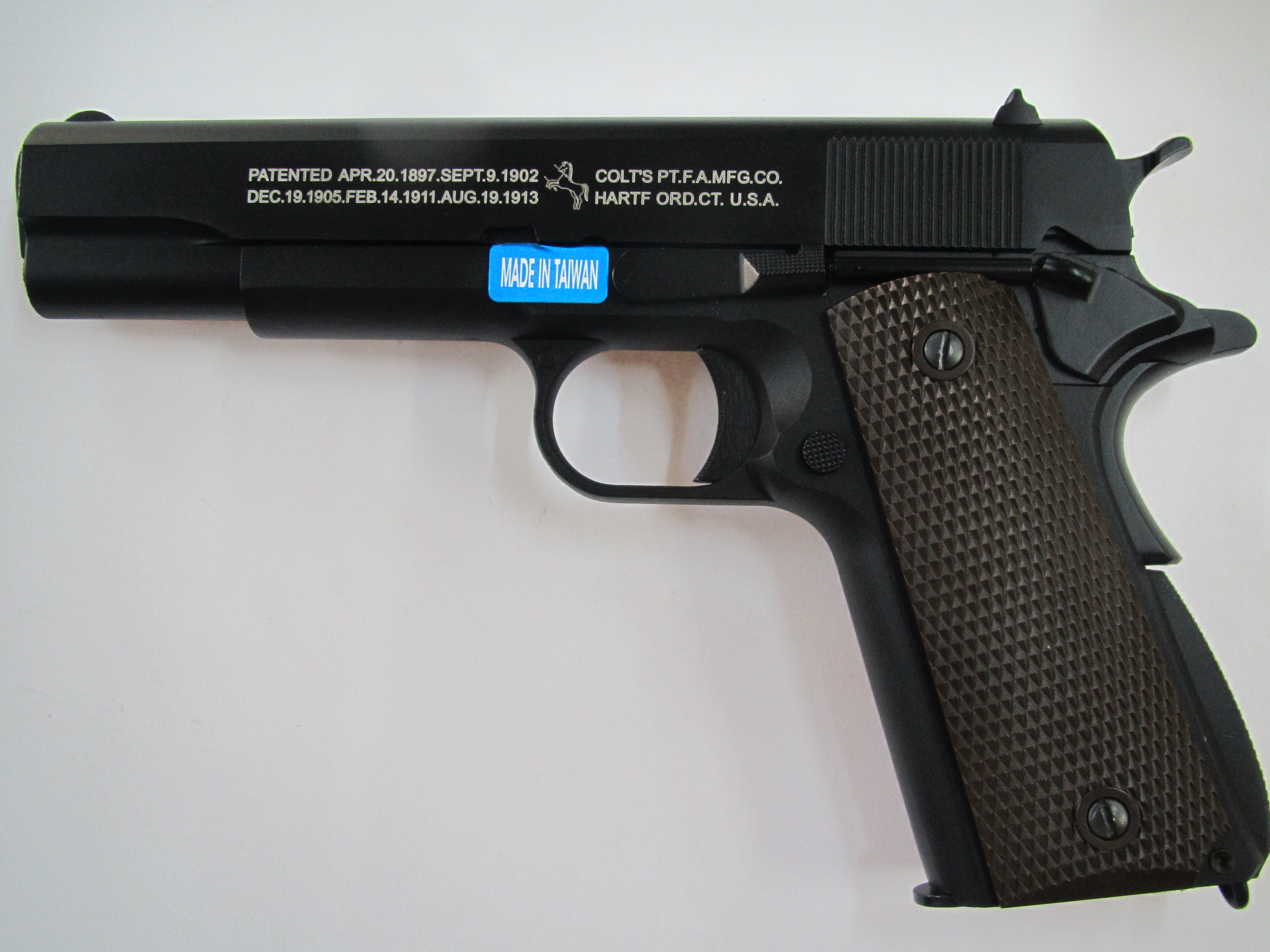 ปืนอัดแก๊ส WE รุ่น M1911A1 สีดำ (GAS System)