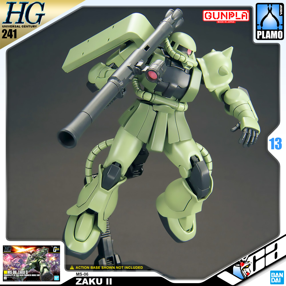 ⭐️ BANDAI GUNPLA HIGH GRADE UNIVERSAL CENTURY HGUC HG 1/144 MS-06 ZAKU II ประกอบ หุ่นยนต์ โมเดล กันดั้ม กันพลา ของเล่น VCA GUNDAM