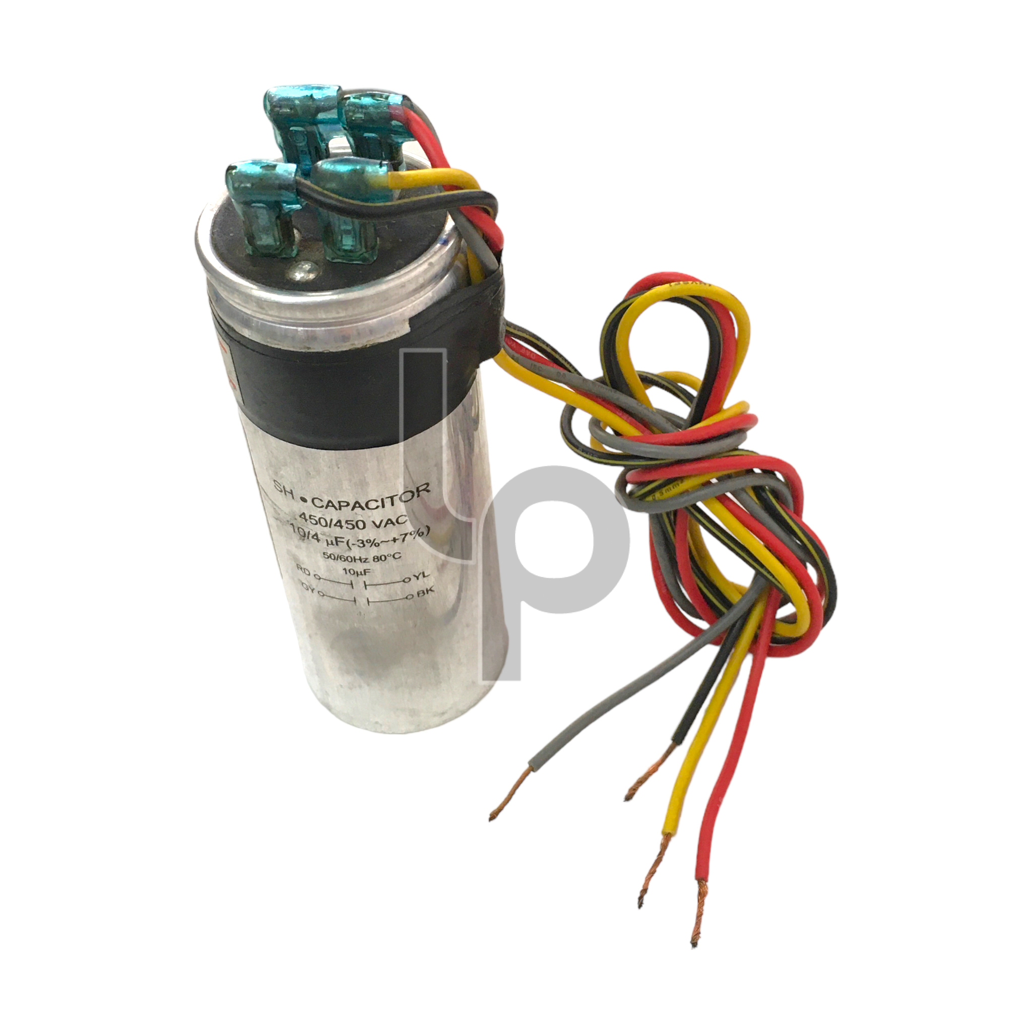 คาปาซิเตอร์เครื่องซักผ้า 4 สาย ขนาด 10+4uF/450V