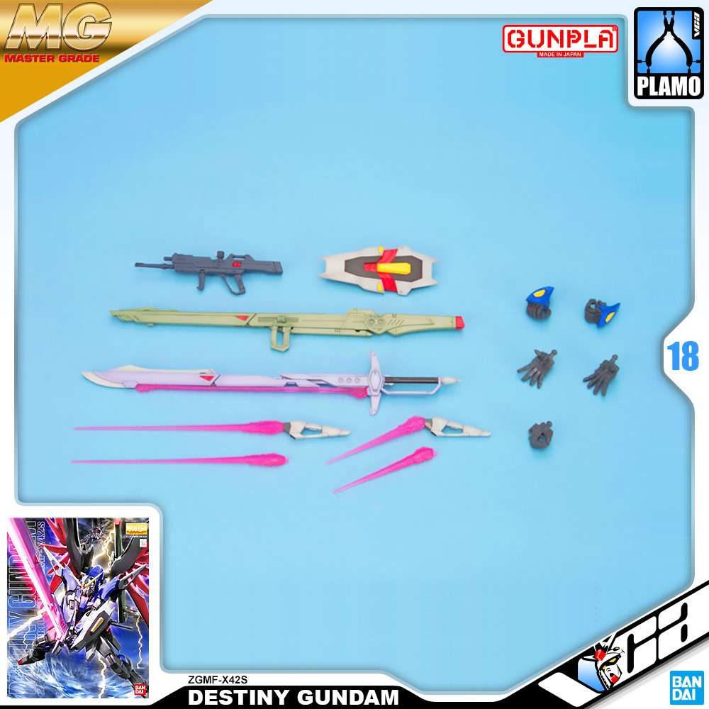 ⭐️ BANDAI GUNPLA MASTER GRADE MG 1/100 ZGMF-X42S DESTINY GUNDAM ประกอบ หุ่นยนต์ โมเดล กันดั้ม กันพลา ของเล่น VCA GUNDAM