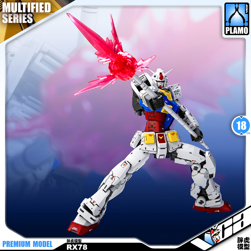Fat Cat 1/100 AZU RX-78-2 Gundam Real Grade RG Plastic Model Action Toy Kit VCA Bangkok Thailand