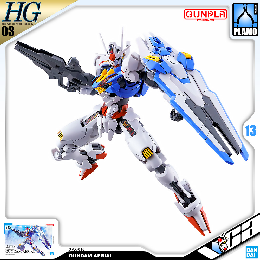 ⭐️ BANDAI GUNPLA HIGH GRADE THE WITCH FROM MERCURY HGTWFM HG 1/144 GUNDAM AERIAL ประกอบ หุ่นยนต์ โมเดล กันดั้ม กันพลา ของเล่น VCA GUNDAM