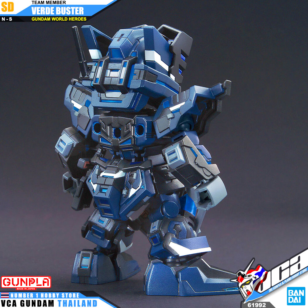 BANDAI GUNPLA SD GUNDAM WORLD HEROES SDW VERDE BUSTER TEAM MEMBER โมเดล กันดั้ม กันพลา VCA GUNDAM
