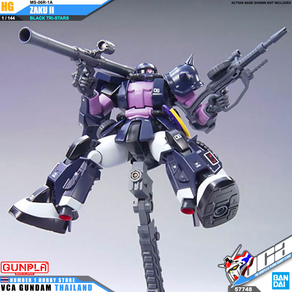 HG MS-06R-1A ZAKU II BLACK TRI-STARS ซาคุ 2