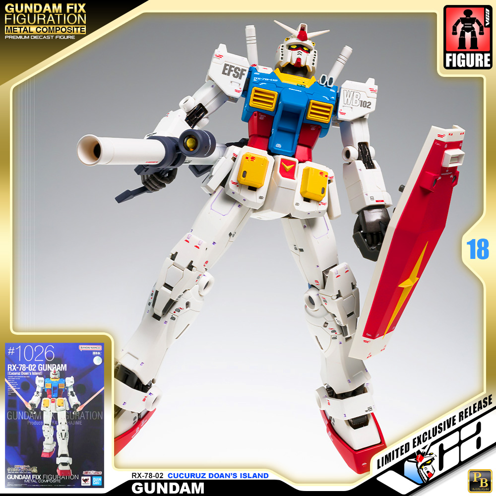 Bandai® Premium Gundam Fix Figuration Metal Composite GFFMC RX-78-02 GUNDAM CUCURUZ DOAN'S ISLAND