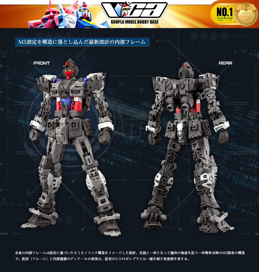 Bandai Gunpla Real Grade 1/144 RG RX-78-2 Gundam Ver 2.0 Plastic Model Action Figure Toy VCA Thailand