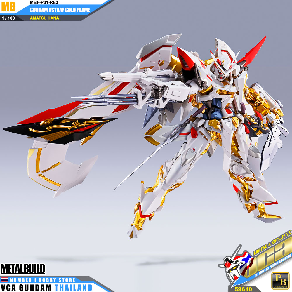Premium Bandai Tamashii Nations METAL BUILD GUNDAM ASTRAY GOLD FRAME AMATSU HANA