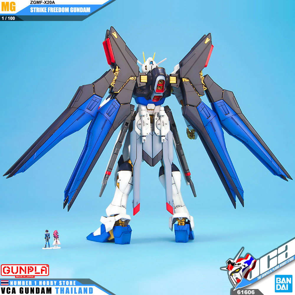 BANDAI GUNPLA MASTER GRADE MG 1/100 ZGMF-X20A STRIKE FREEDOM GUNDAM โมเดล กันดั้ม กันพลา VCA GUNDAM